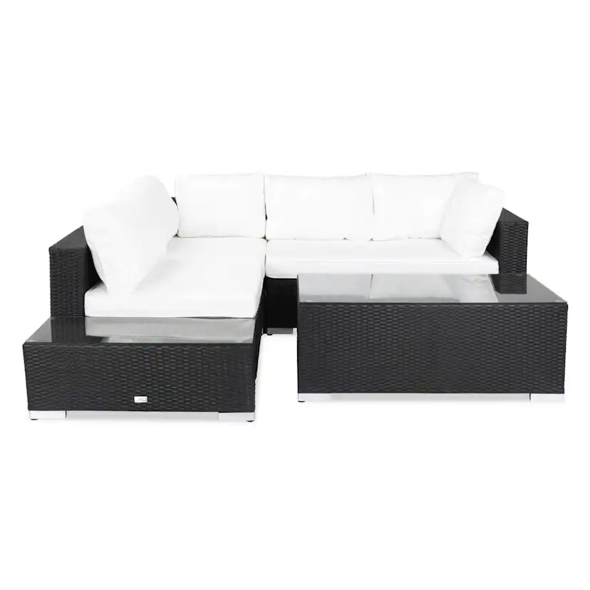 Loungegrupp Comfort Garden Bahamas 4-sits med Avslut och Bord Utomhus