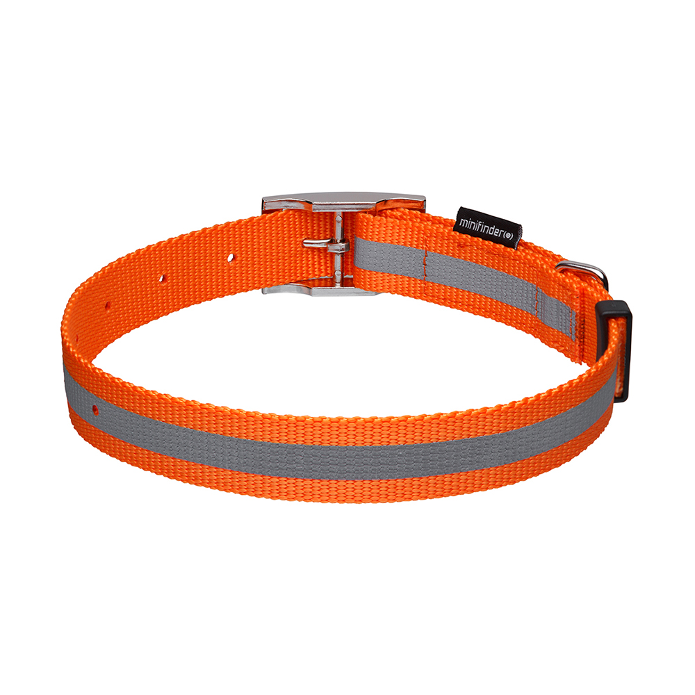 Hundhalsband Minifinder För Atto Orange Reflexremsa