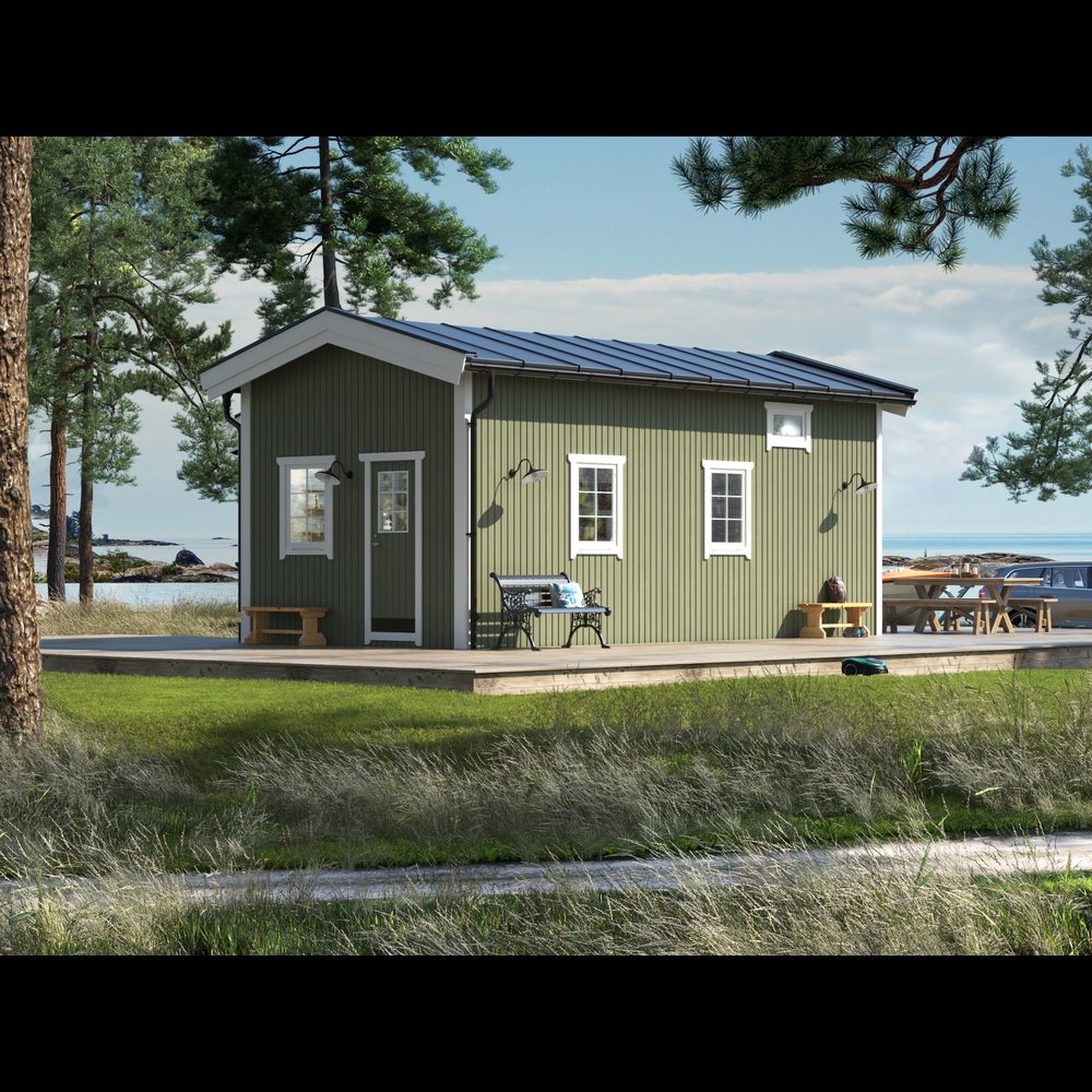 Attefallare Trähuset Paulina med Loft 30 kvm