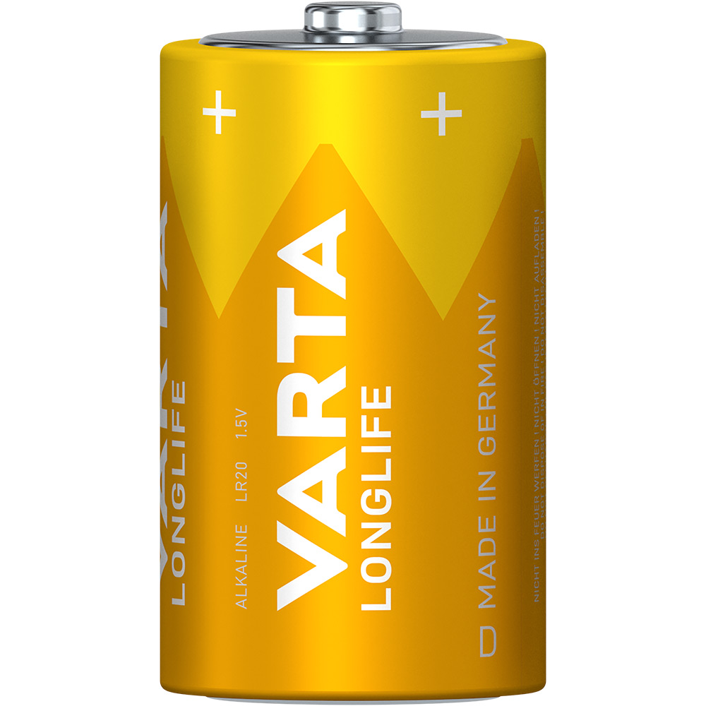 Batteri VARTA Alkaliska Longlife LR20/D 2-Pack