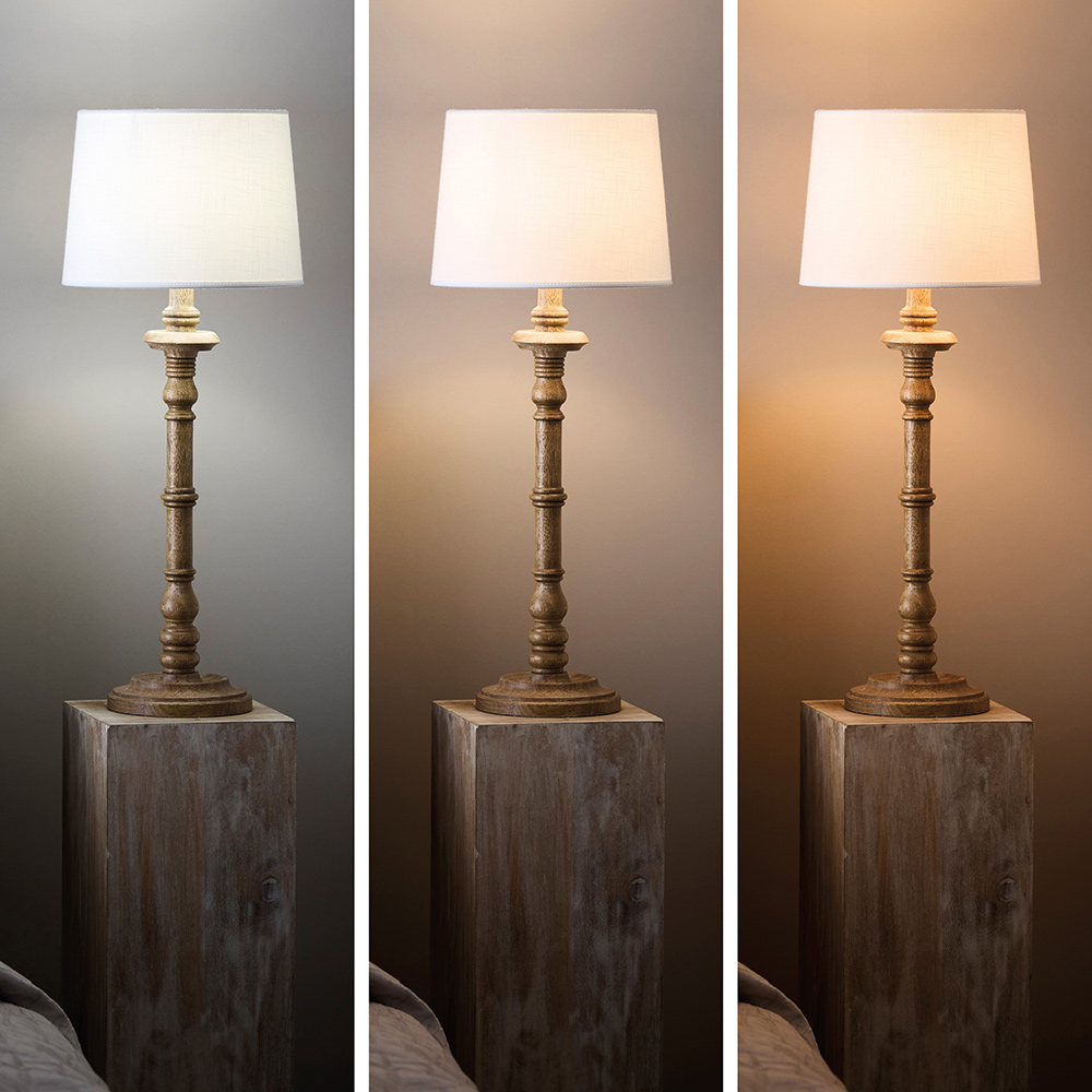 LED-lampa PR Home Twilight 3-steg E27 Glob 9,5cm 7W