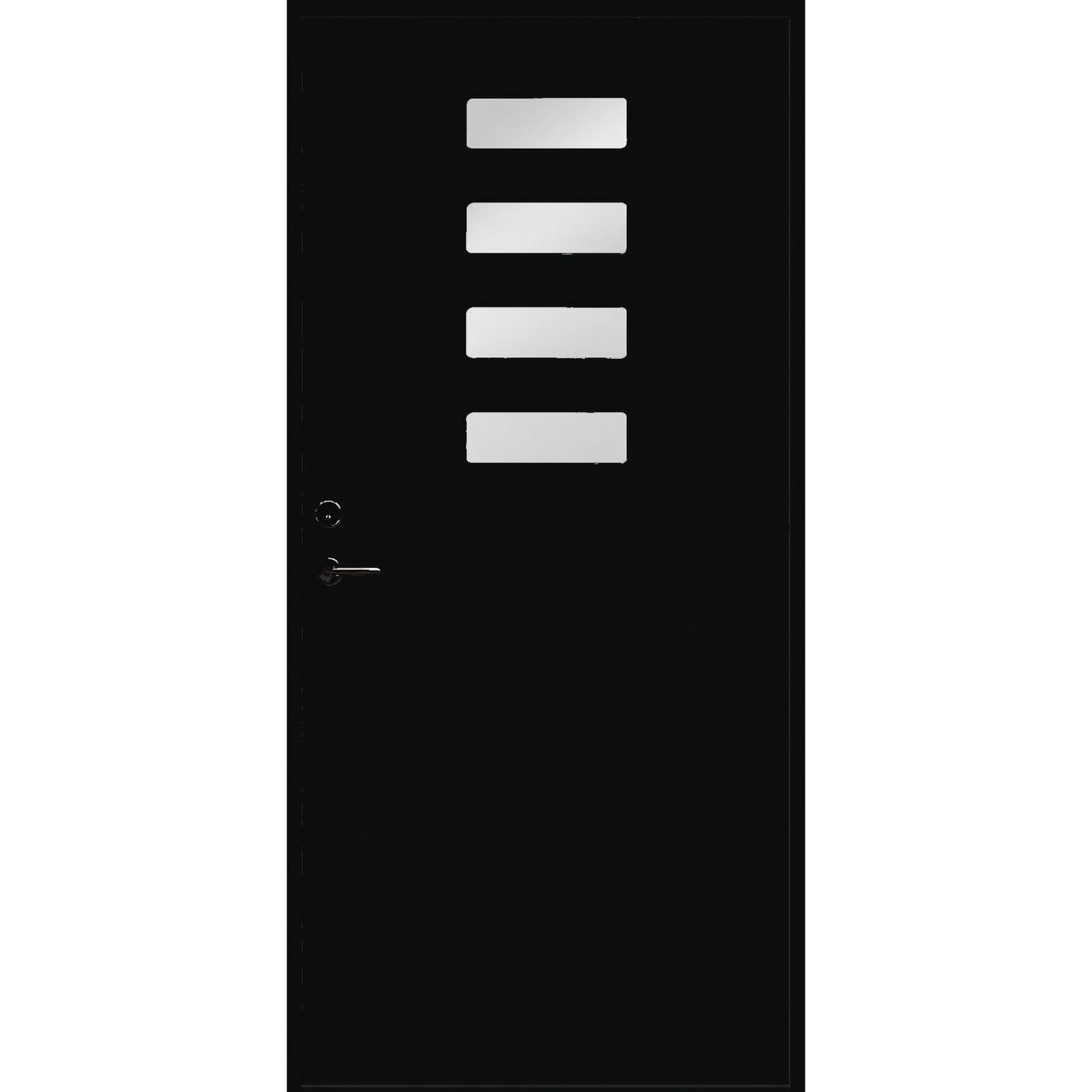 Ytterdörr Skandinaviska Dörrar Funkis Kävlinge: 9x20, S-9000-N, Svart