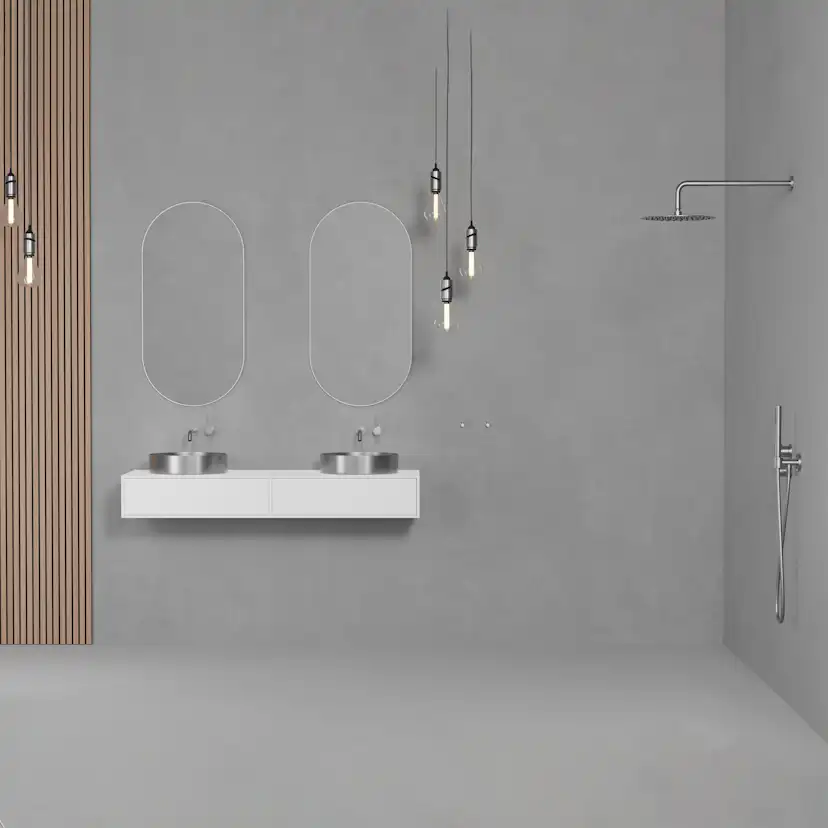 Tvättställsblandare Scandtap Steel Harmonized 1 för Inbyggnad