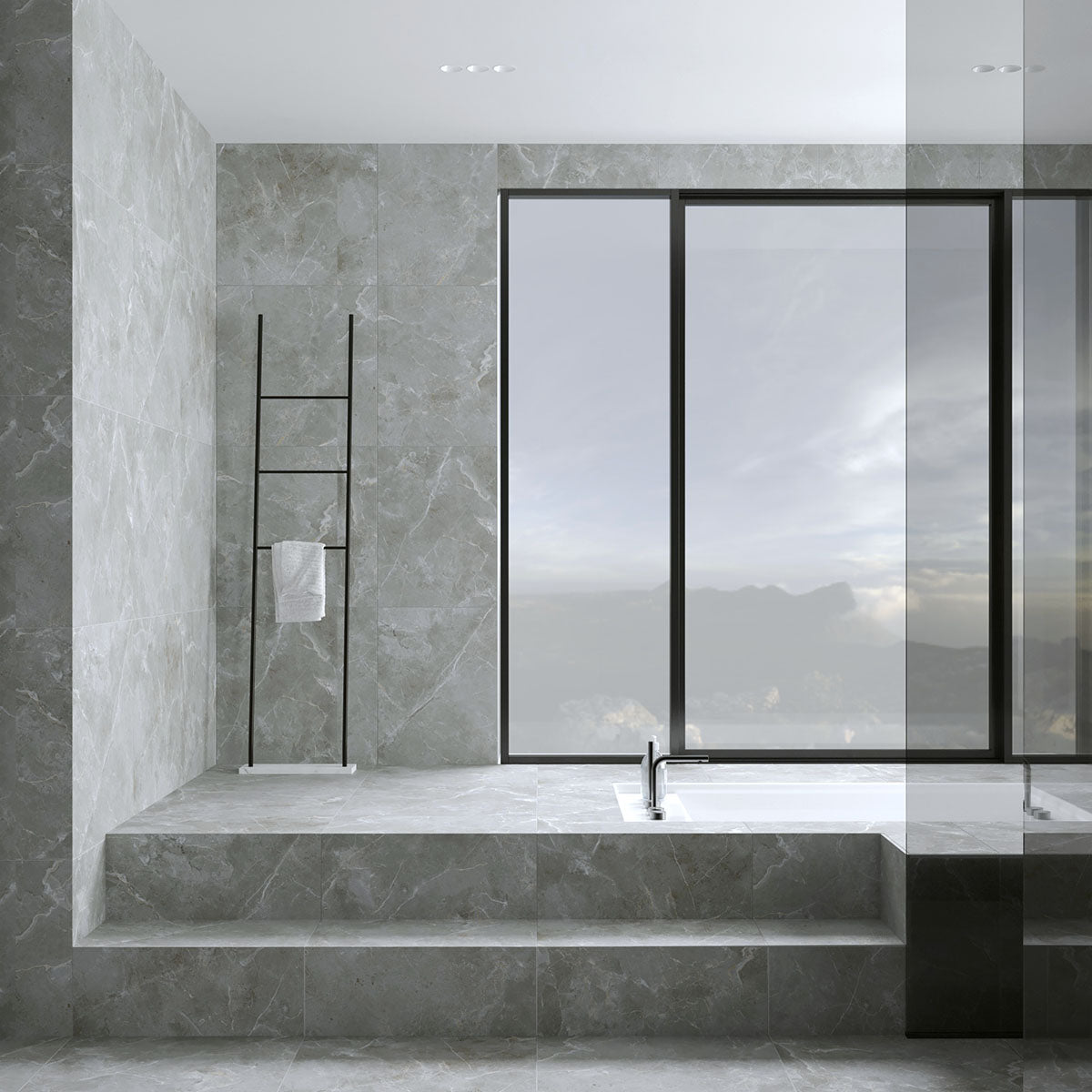 Klinker Tenfors Pulpis Dark Grey Marmor Matt 60x60