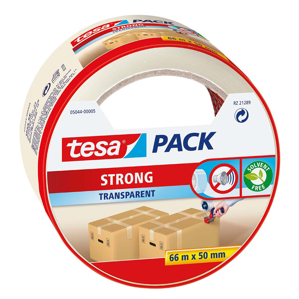 Packtejp Tesa 50 mm 66 m Transparent 5044