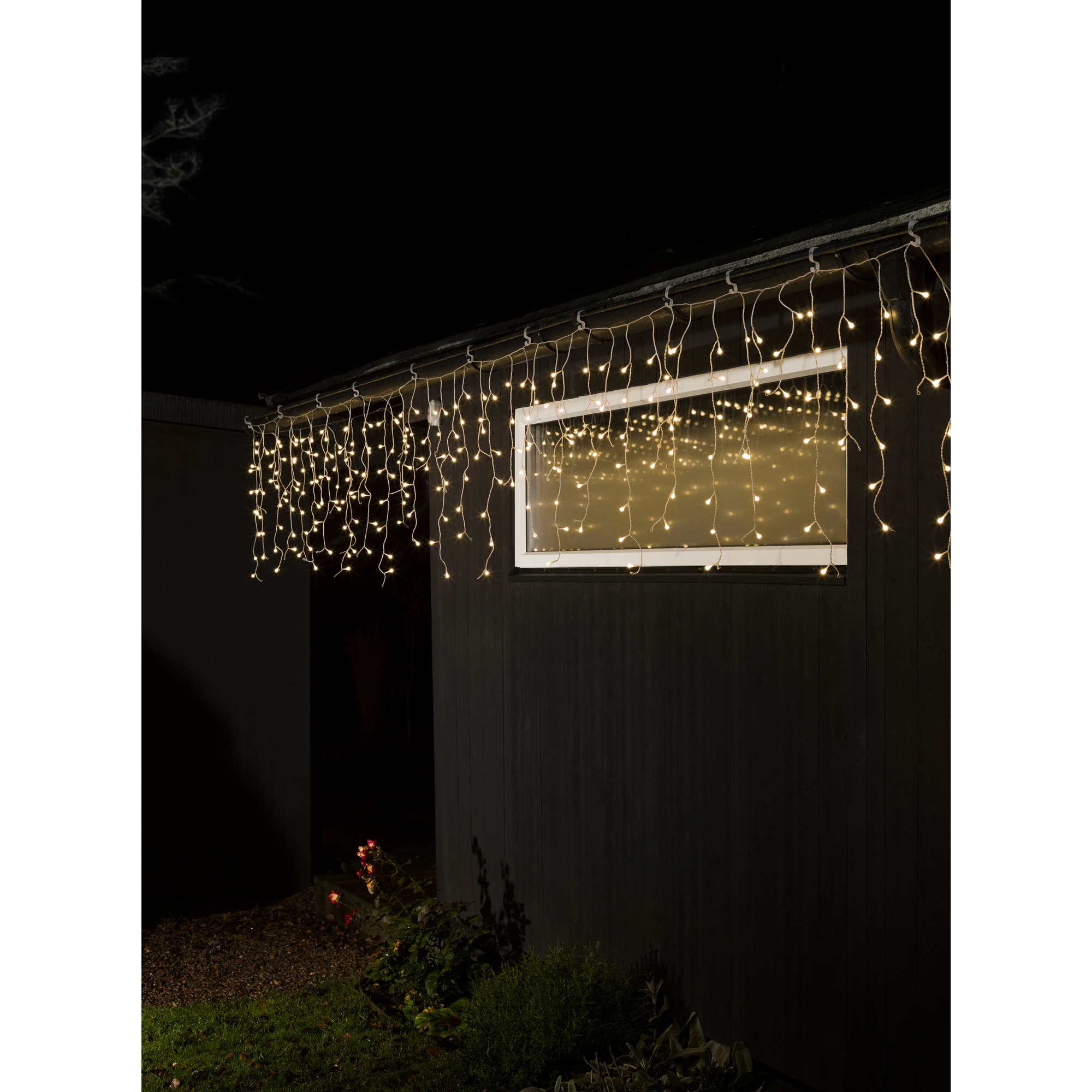 Ljusslinga Gnosjö Konstsmide Basic Istappslinga 200 Ljus LED Utomhus