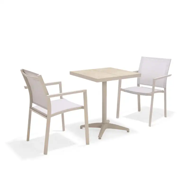 Caféset LifestyleGarden Urbanite bistrobord + 2 carverstolar