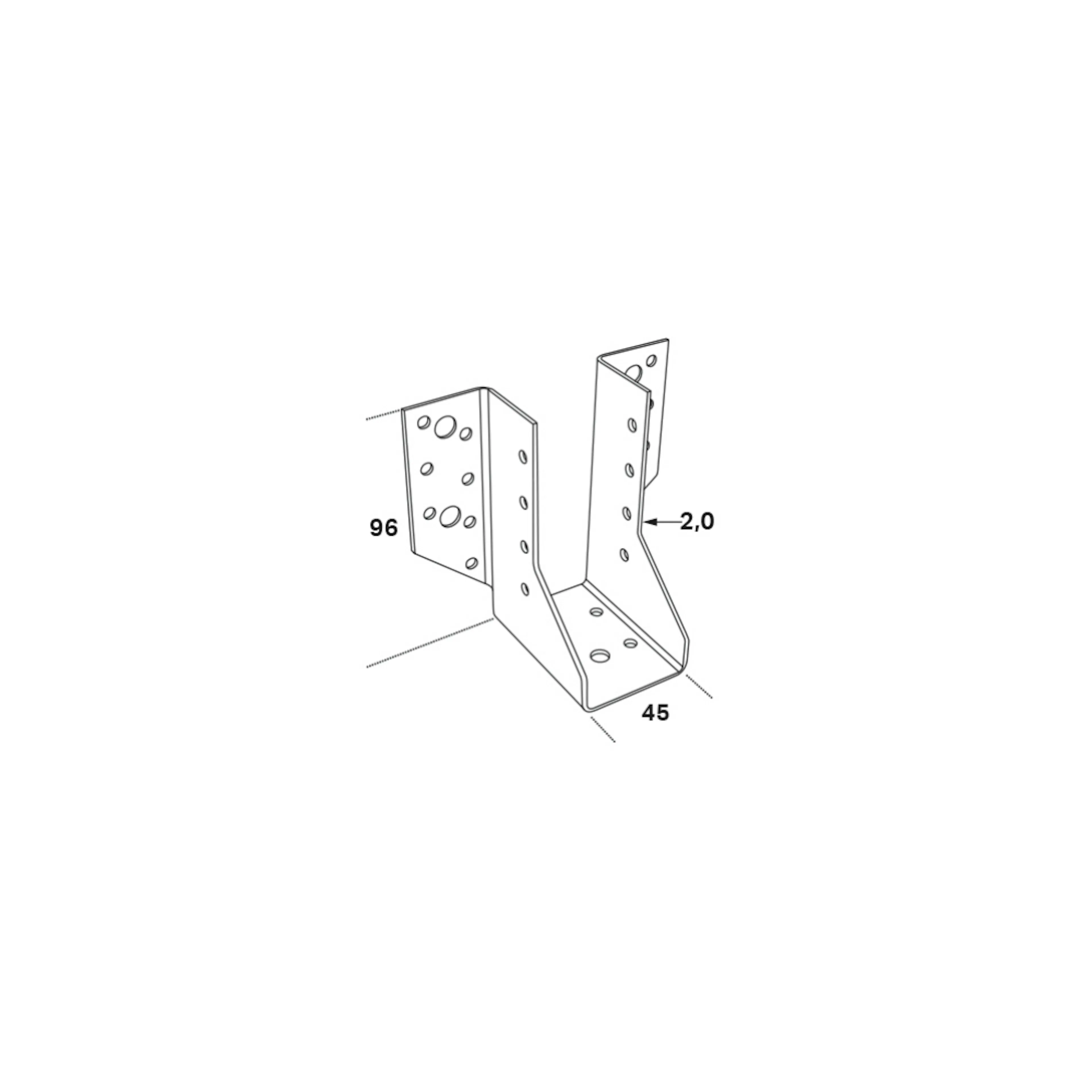 Balksko Jh 45x137x2,0 10-pack 45x137x2,0 mm