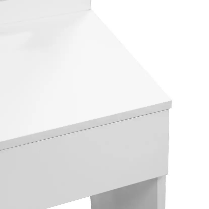 Sminkbord Scandinavian Choice Glow Komplett set med Spegel och Pall, LED-Belysning 80 cm