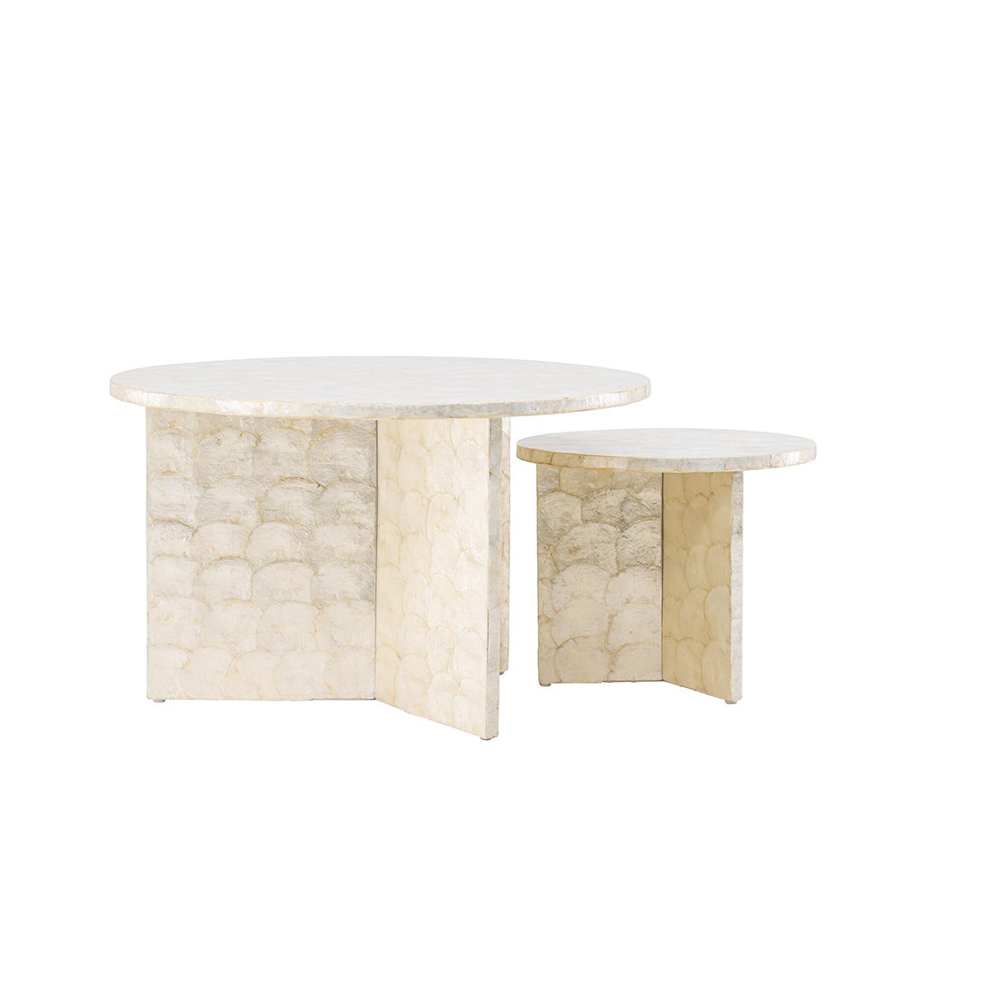 Soffbord Vind Smögen Ø70 cm & Ø40 cm