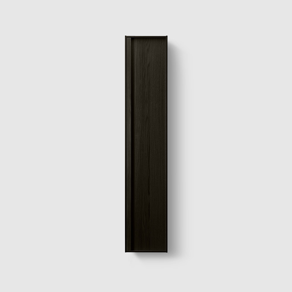 Haven Högskåp H2/TCS32 Dark Wood Right Svart Ask, Högerhängd