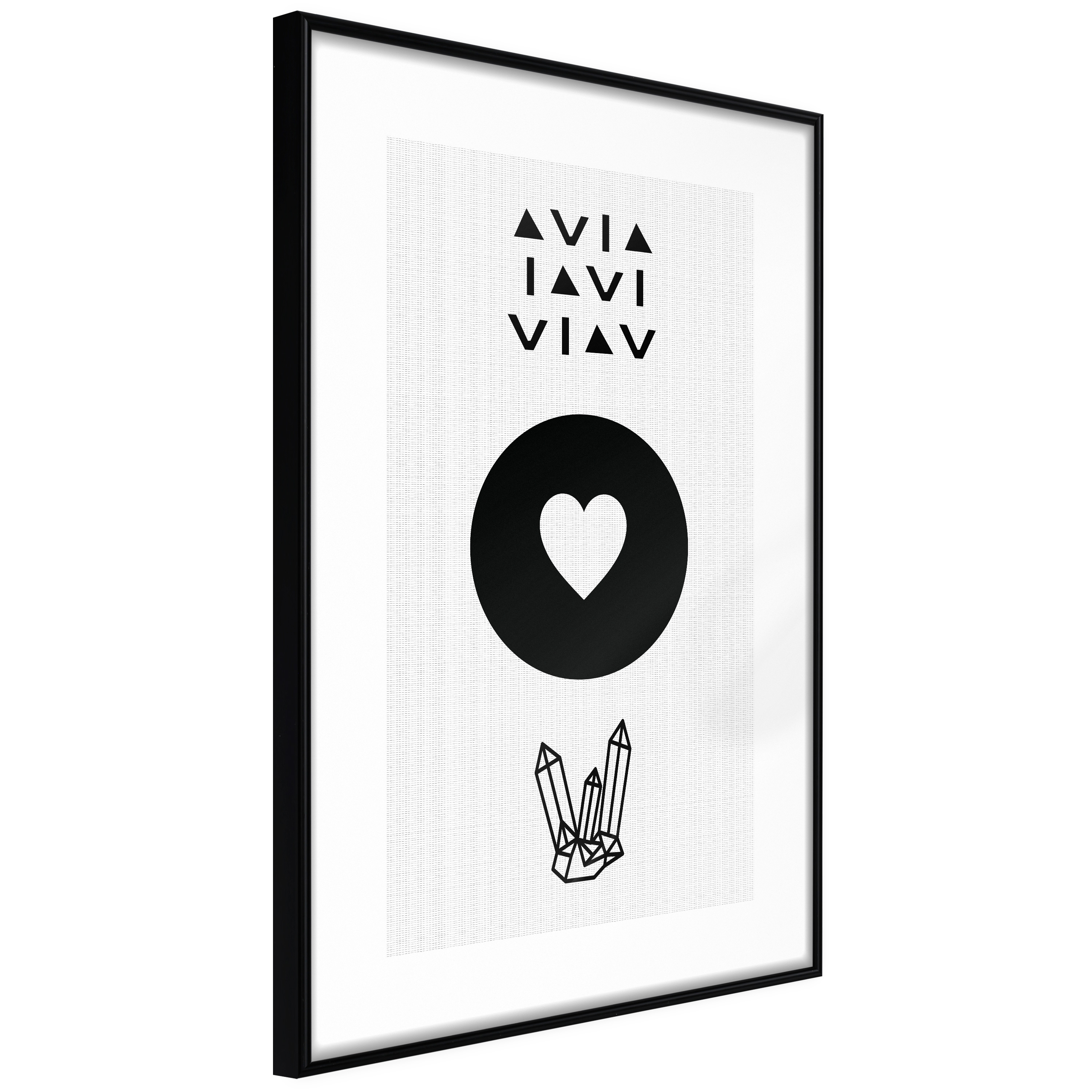 Poster Artgeist Affisch Heart and Crystals