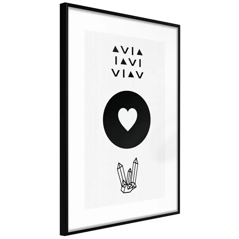 Poster Artgeist Affisch Heart and Crystals