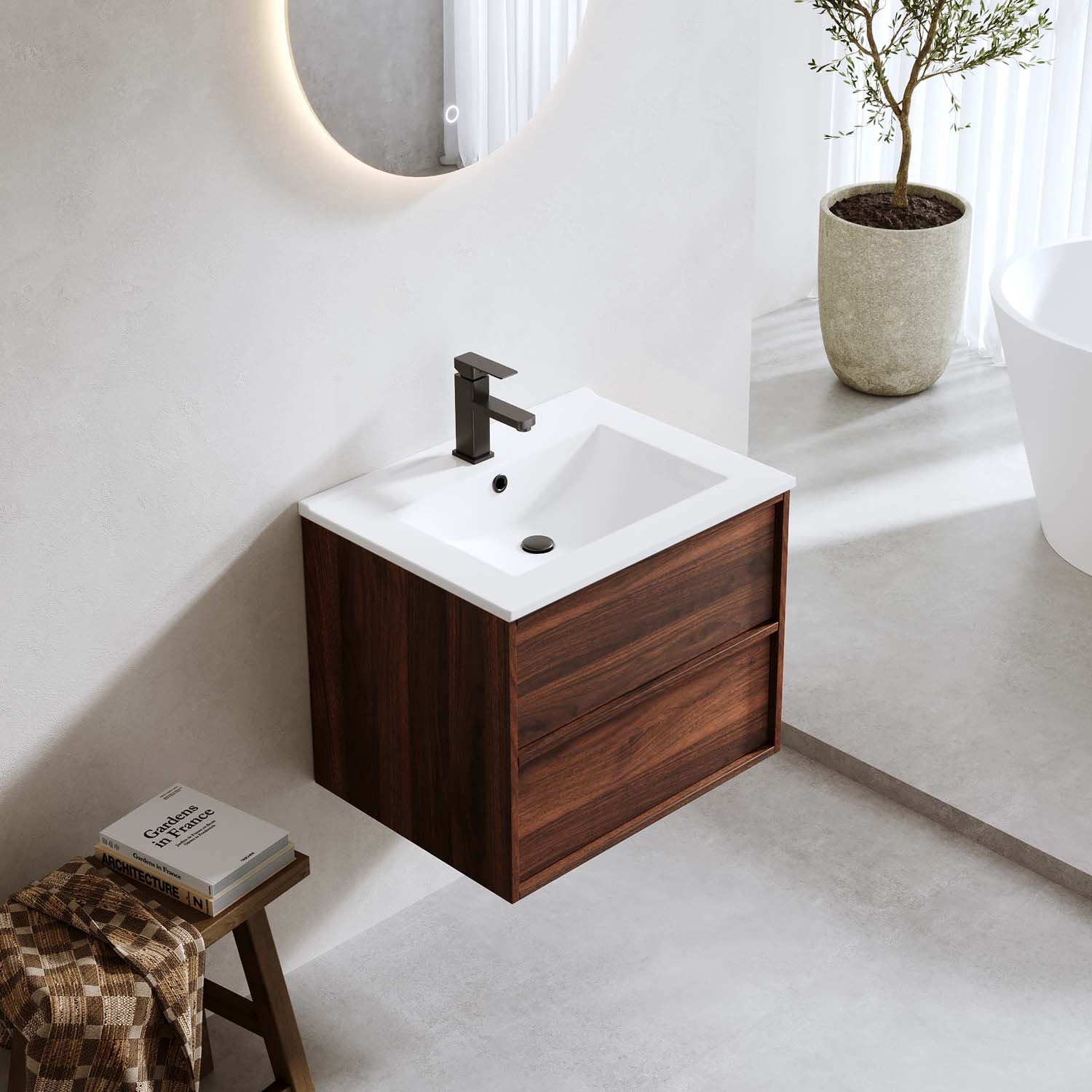 Tvättställsskåp Bathlife Charm med Tvättställ