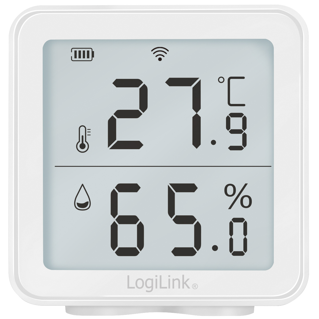 Smart Temp- & luftfuktighetssensor LogiLink Wifi Tuya