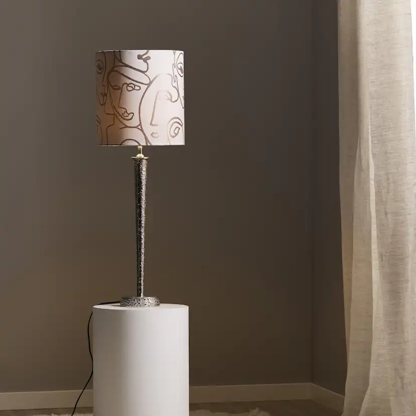 Bob lampfot Silver, 610 mm