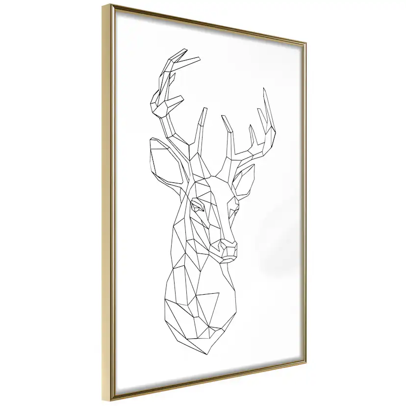 Poster Artgeist Affisch Geometric Deer