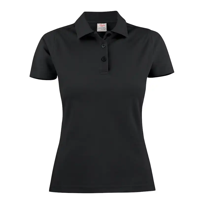 Printer Surf lady polo pique Black XL Storlek: XL, Färg: Svart