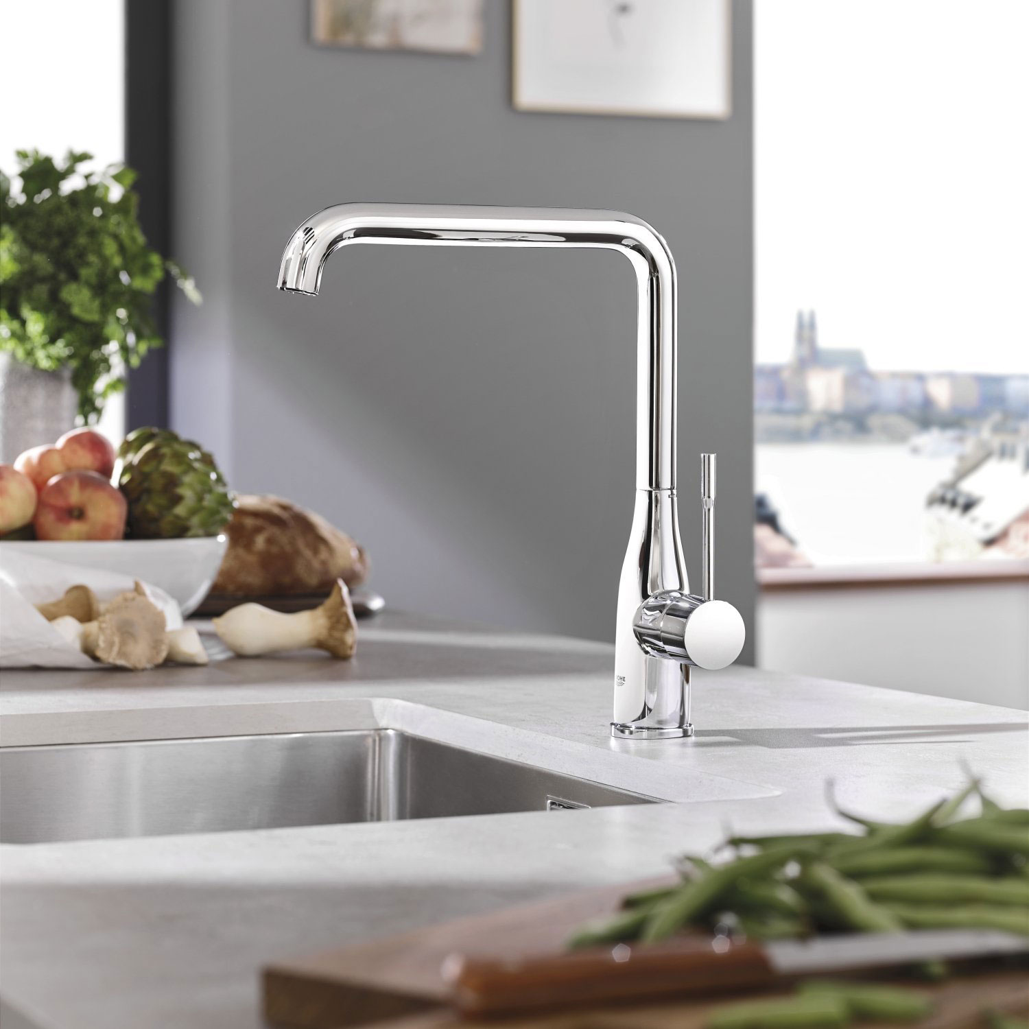 Köksblandare Grohe Essence 30269 Med Hög Pip Krom