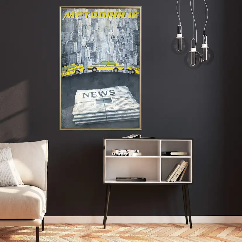 Poster Artgeist Affisch Metropolis