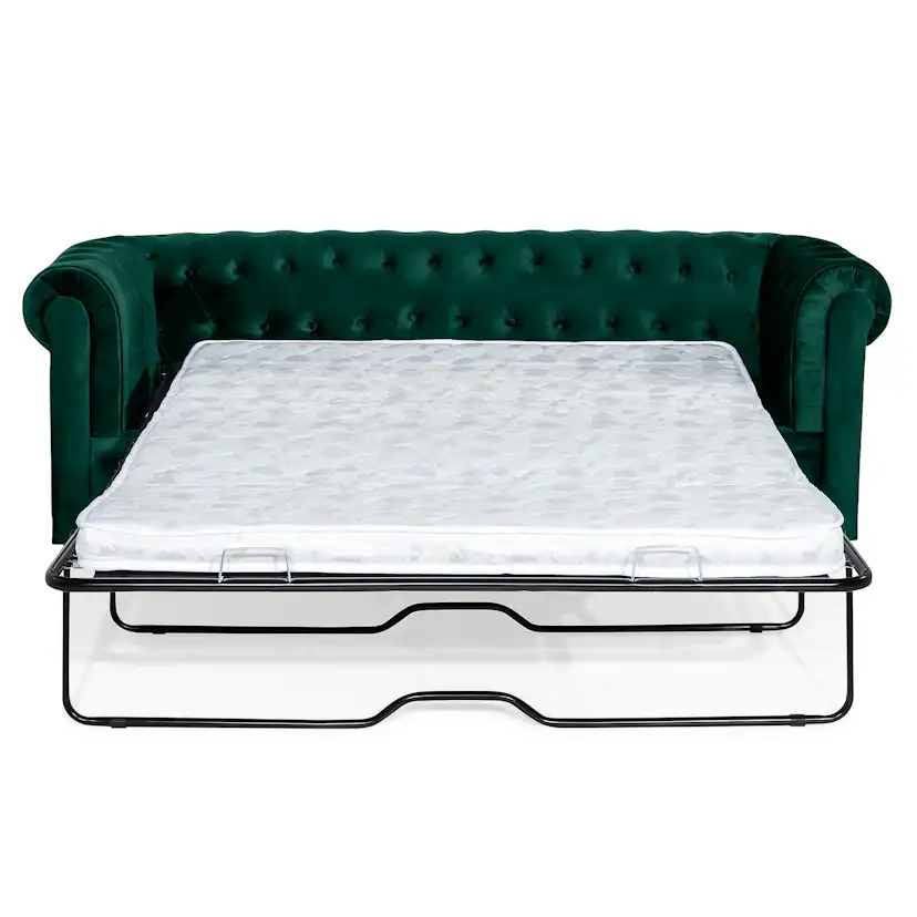 Bäddsoffa Manor House Chesterfield Lyx 3-sits Sammet
