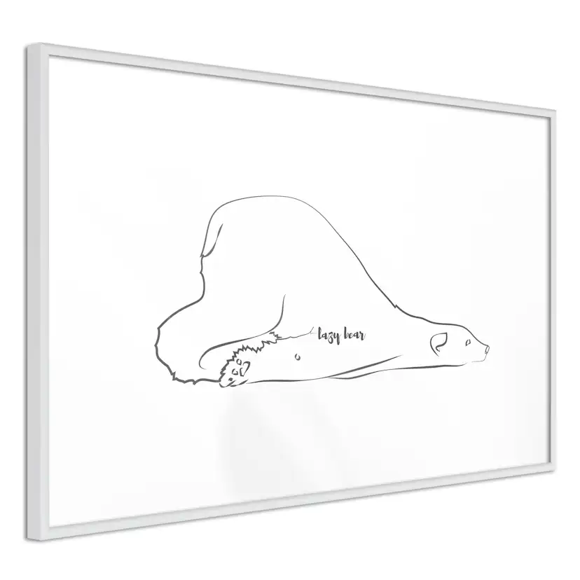 Poster Artgeist Affisch Lazy Bear