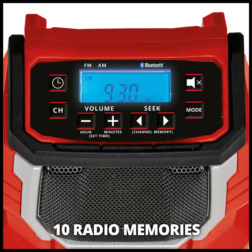 Radio Einhell TC-RA 18 Li BT - Solo Sladdlös utan Batteri