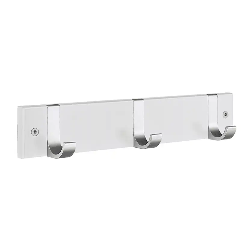 Kroklist 3 krokar vit Vit/Matt Alu