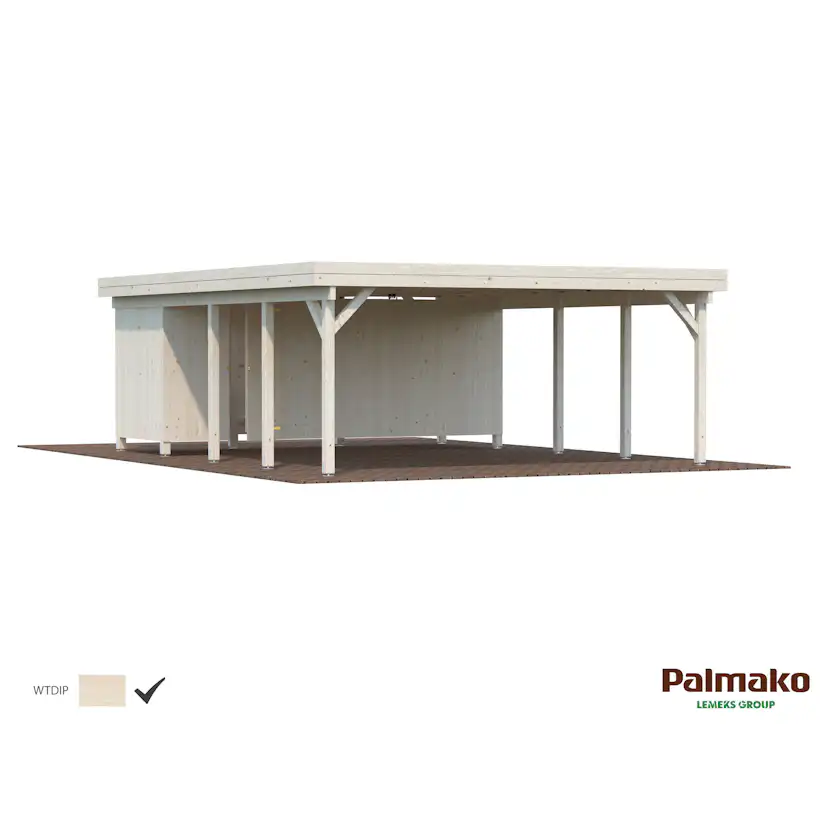 Förråd Palmako 10 m2 tillbehör till Carport Karl