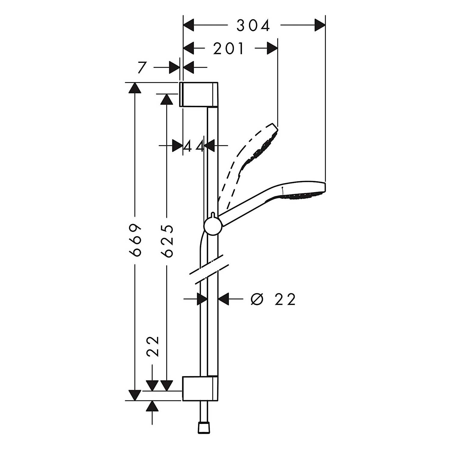 Duschset Hansgrohe Croma Select E
