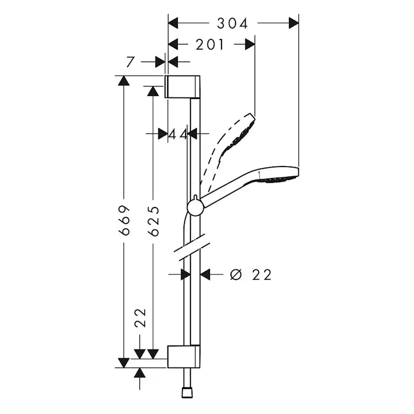 Duschset Hansgrohe Croma Select E