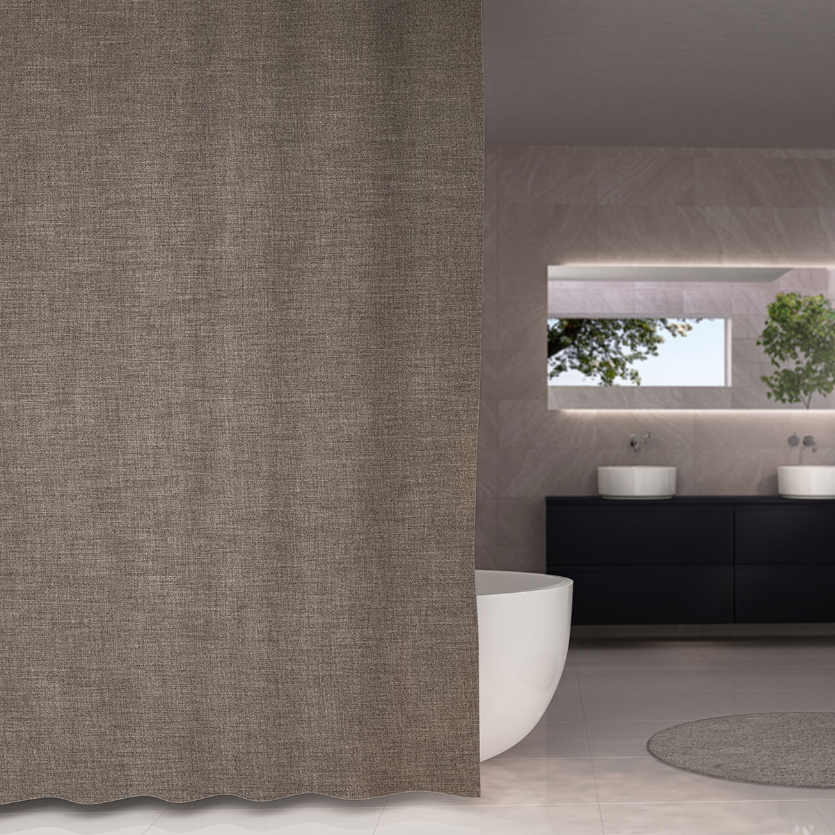 Duschdraperi Debel Chambray