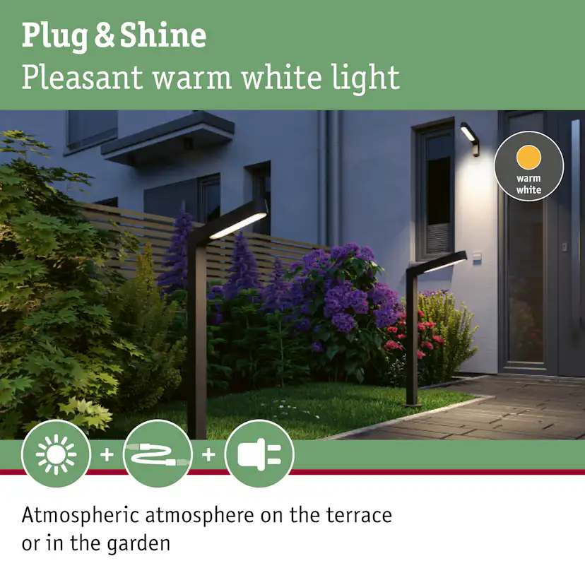 Pollare LED Paulmann Ito Plug & Shine IP65 24V Design: Vertikal justering