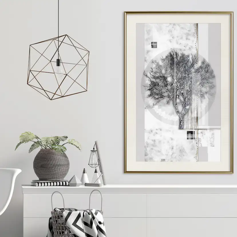 Poster Artgeist Affisch Silver Tree