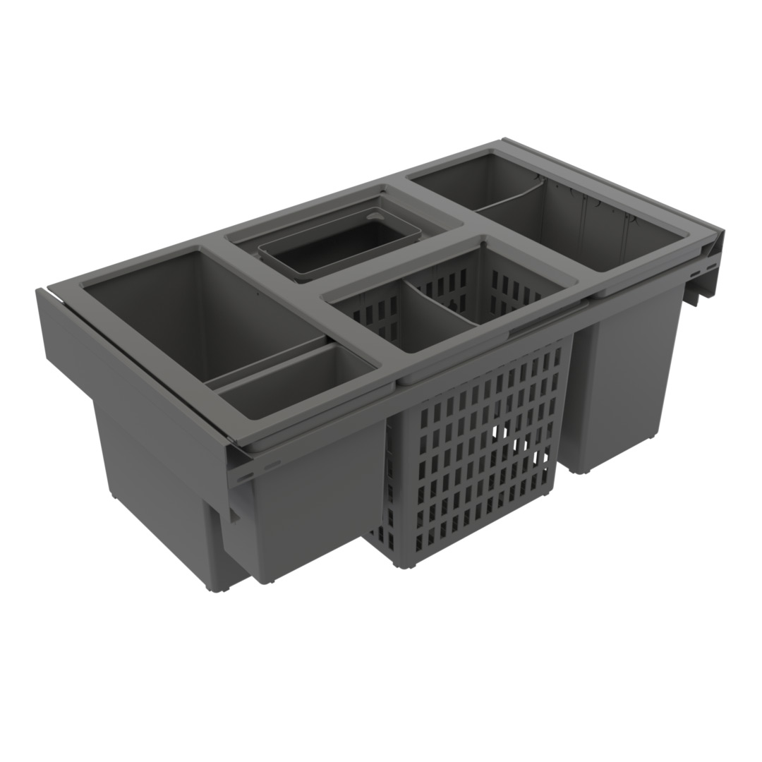 Källsorteringskärhållare Beslag Design Hide 800 Eco