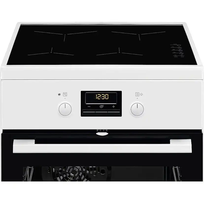 Induktionsspis Electrolux LKI561401W med SteamBake och Inbyggd Termometer - Vit