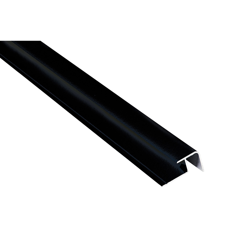 Hörnlist Fibo Utvändigt Alu Svart 3000 mm