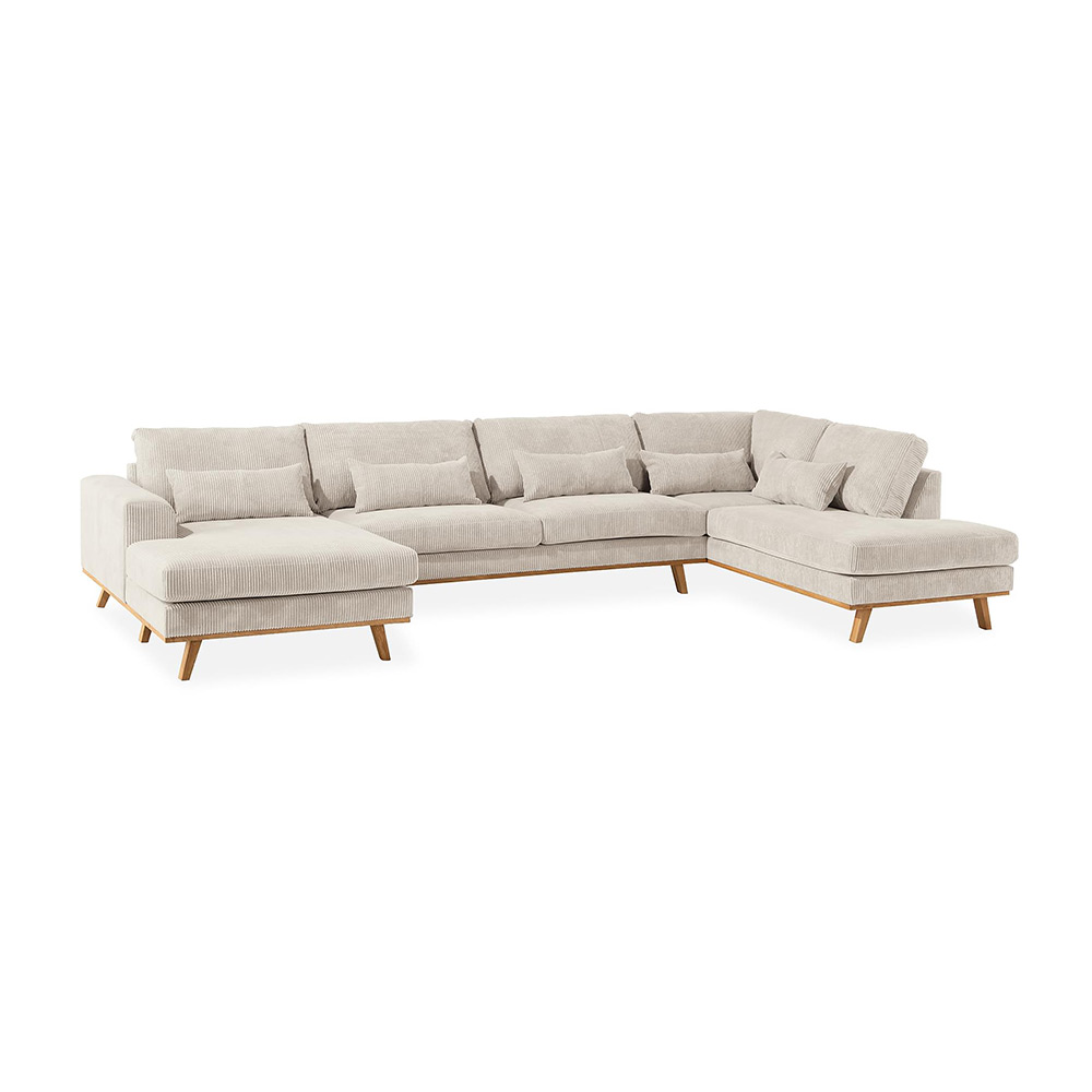 Copenhagen U-soffa Höger Manchester Beige, Höger