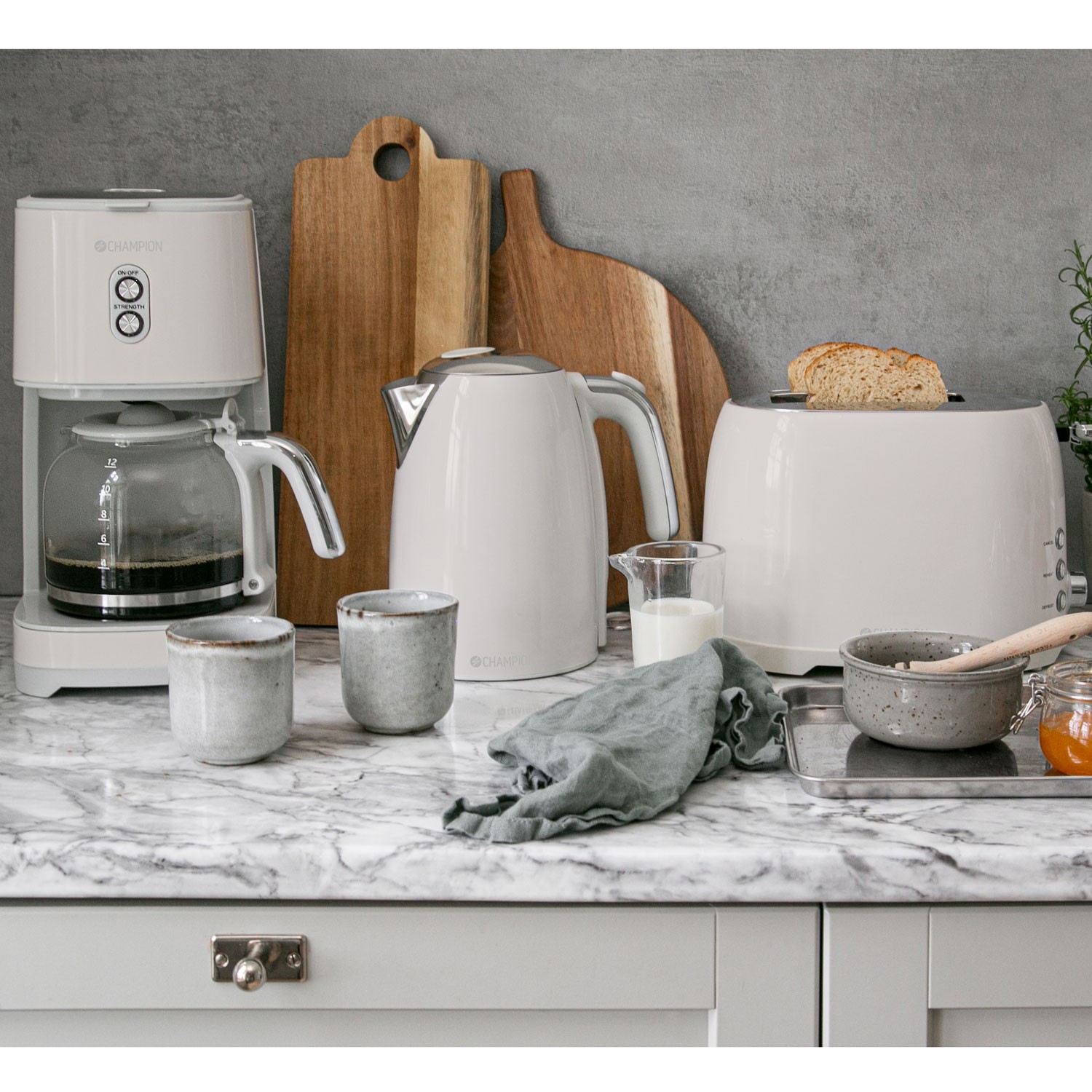 Vattenkokare Champion 1,7L VK610 Creme White Series