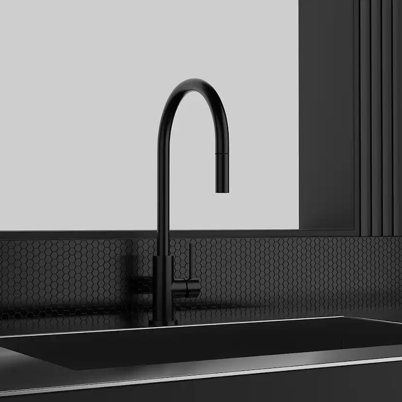 Köksblandare Scandtap Steel Accent med Utdragbar Pip