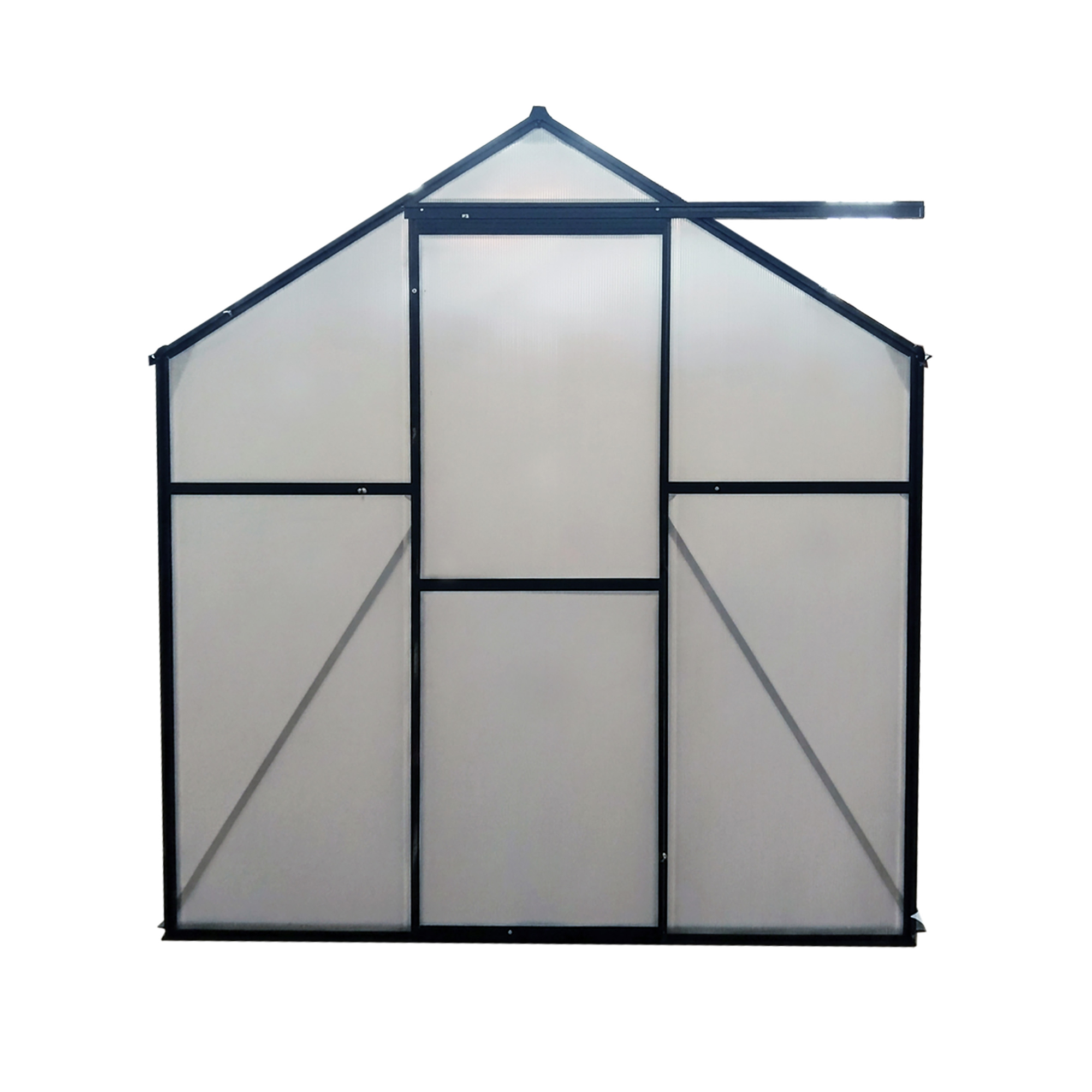 Växthus Mag-Pro  4,8 m² Svart Med Sockel
