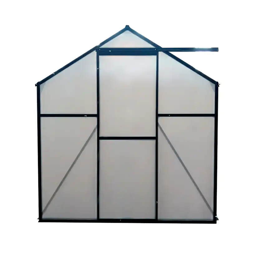 Växthus Mag-Pro 4,8 m² Svart Med Sockel