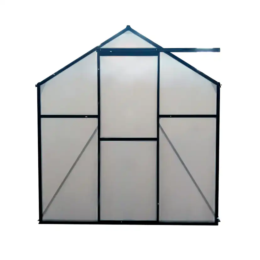 Växthus Mag-Pro 4,8 m² Svart Med Sockel