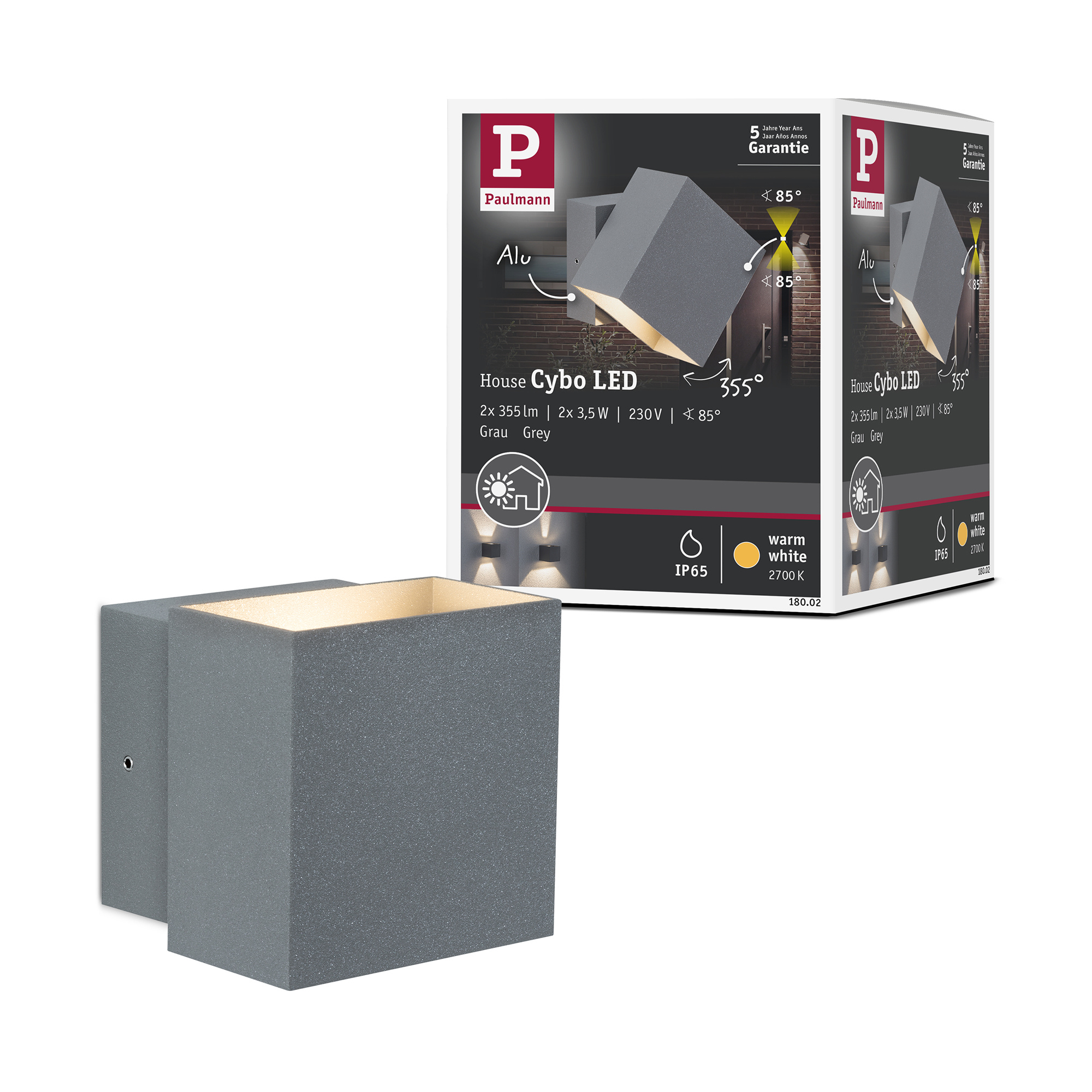 Fasadbelysning Paulmann Cybo LED IP65 230V