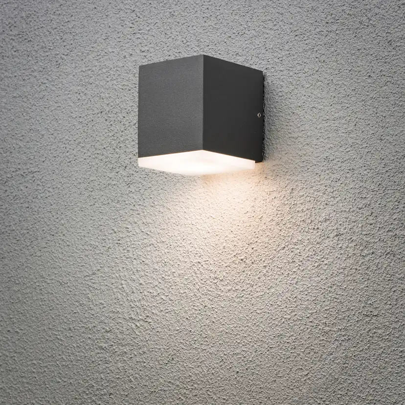 Vägglykta Gnosjö Konstsmide Monza Kub High Power LED