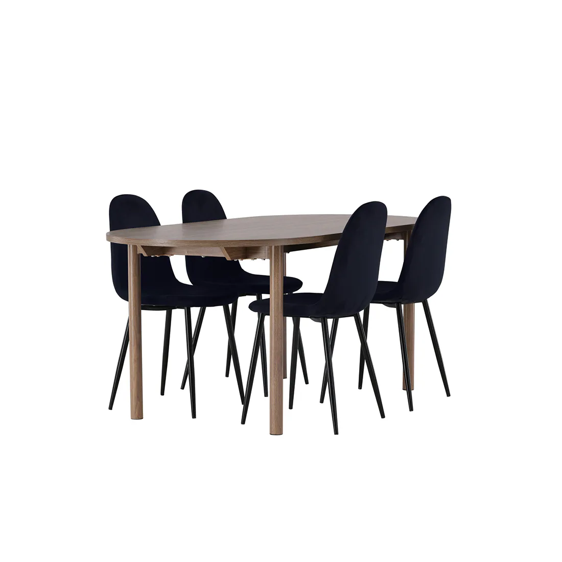 Matgrupp Venture Home Andy Ø120 cm med 4st Polar Matstolar
