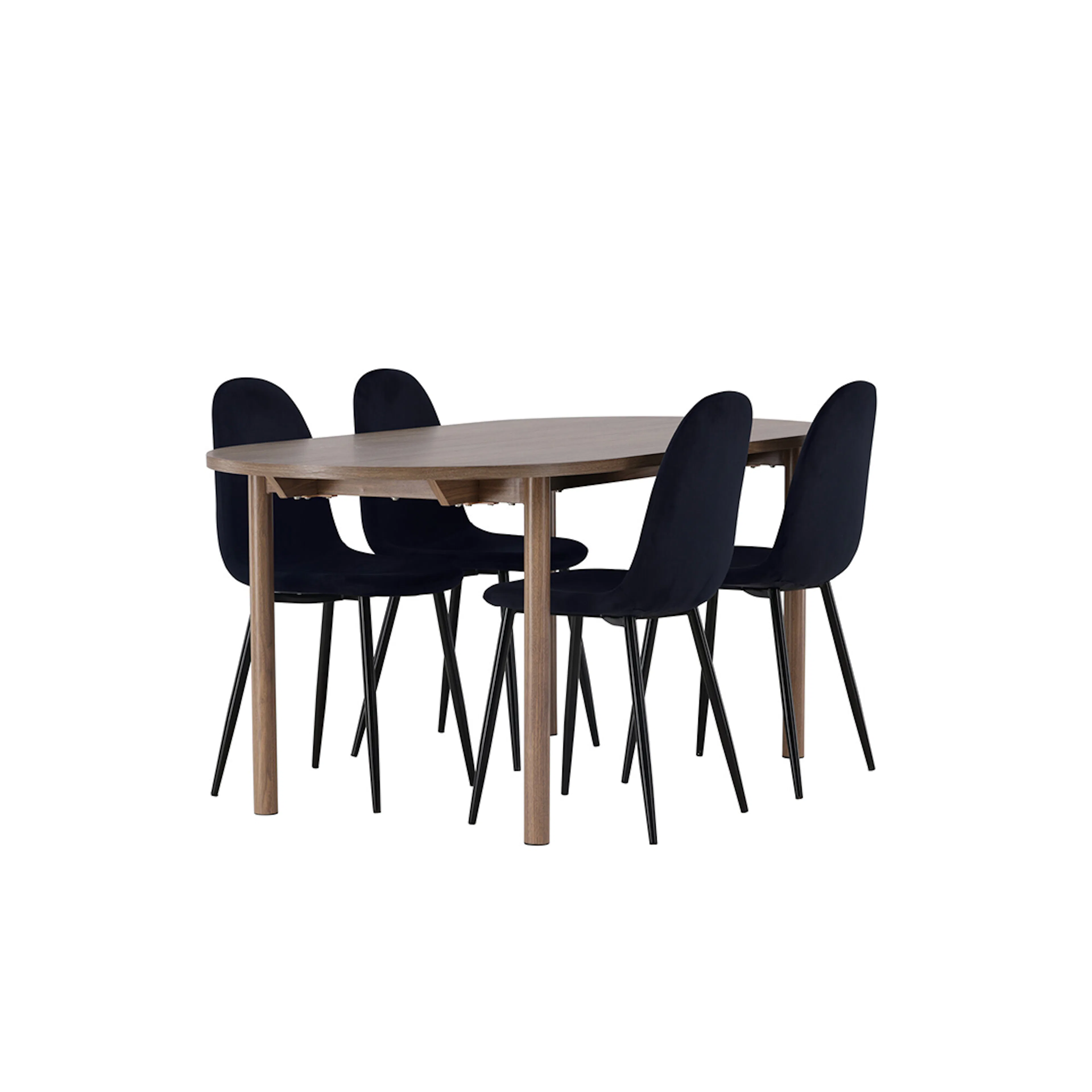 Matgrupp Venture Home Andy Ø120 cm med 4st Polar Matstolar
