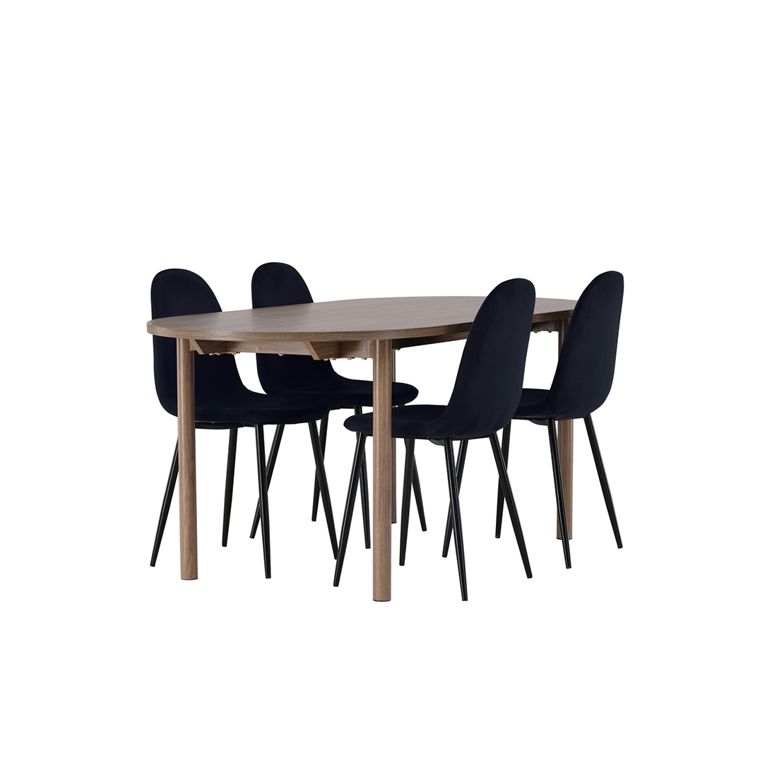 Matgrupp Venture Home Andy Ø120 cm med 4st Polar Matstolar