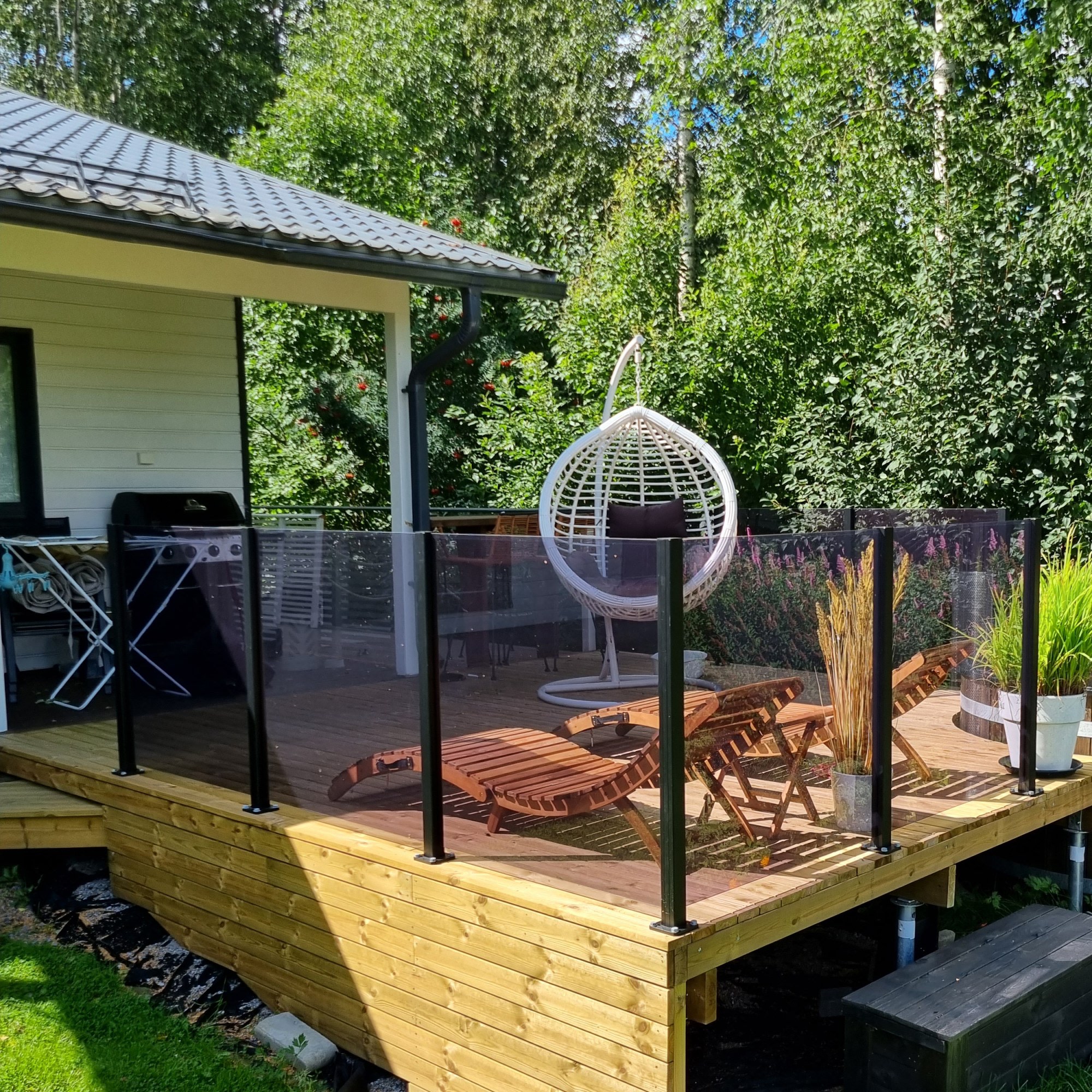 Glasräcke Green Land Patio Glas