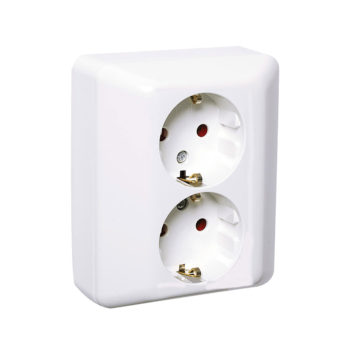 Vägguttag Elko 2-Vägs Infällt RS Renvit